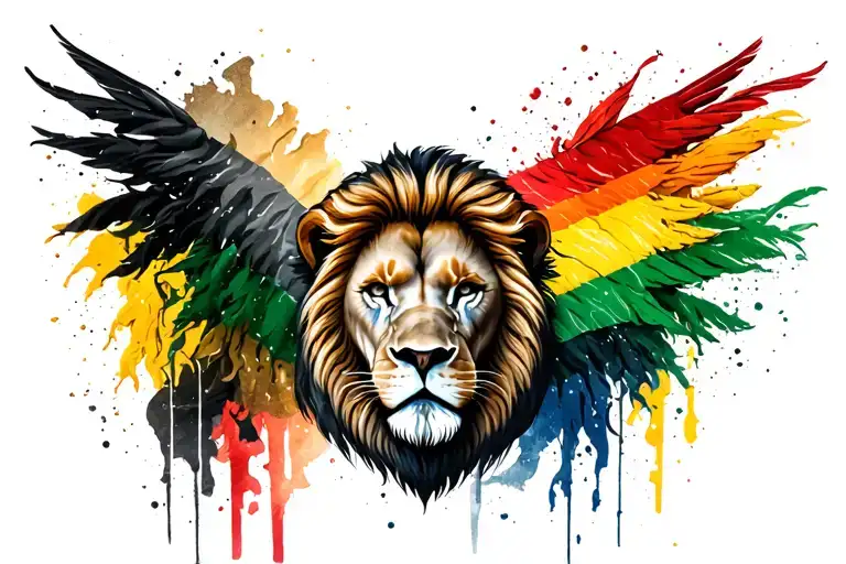 Lion Rasta Lion Head