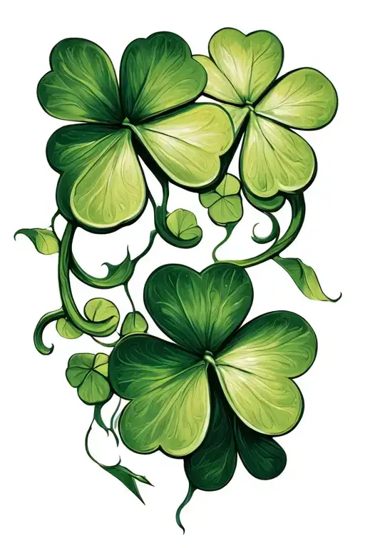 Shamrock With Vines