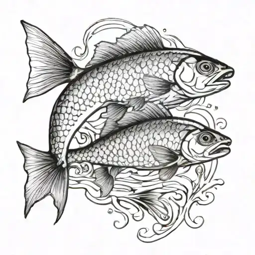 Father And Son On Fish