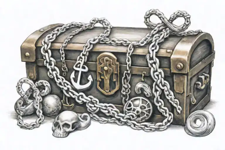 Treasure Chest With An Infinity Symbol