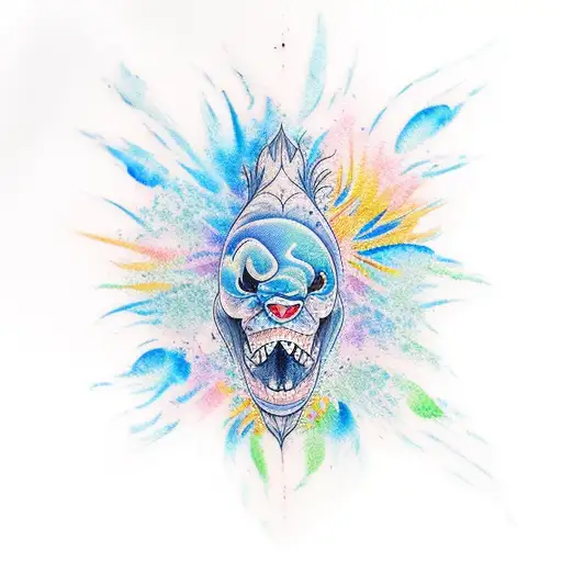 Water Color Ohana Style Undervwater