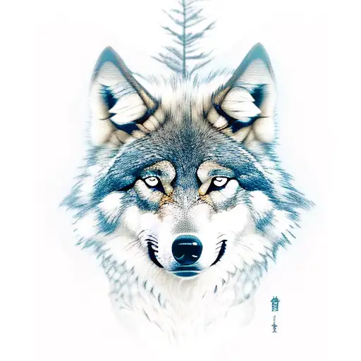 Combine A Wolf And A Dragon In A Fierce Battle Scene