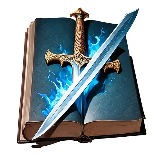 Sword Coming Out Of A Bible