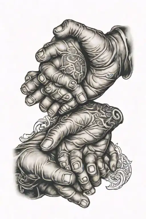 Two Brother Hold The Hand