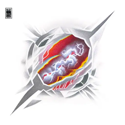 Red Thunderstorm In Space