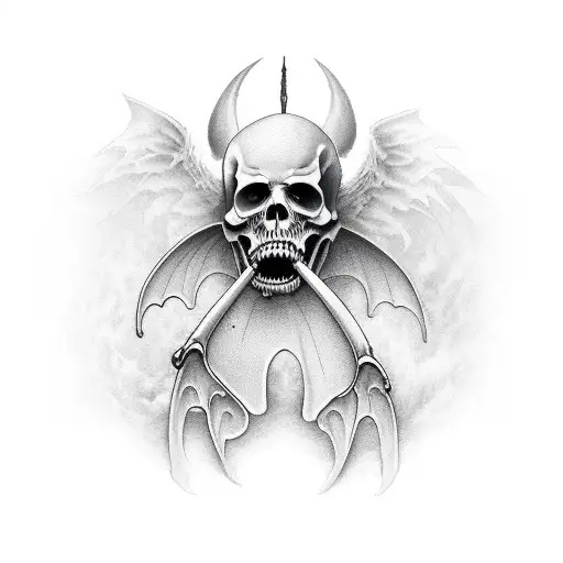 Grim Reaper With Bats