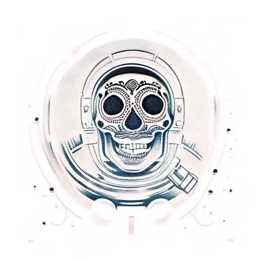 Mexican Skull Astronaut Princess