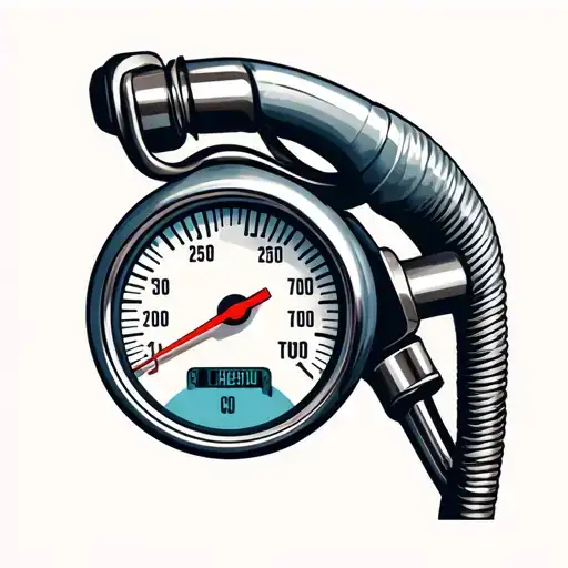 Car Fuel Gauge On Empty