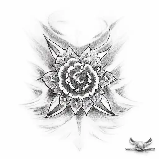 Draw Me A Traditional Realism Tattoo That Flows With Birds And Flowers