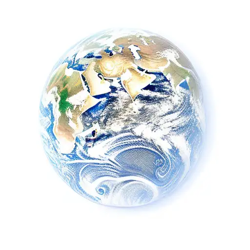 Earth With Equality Symbol