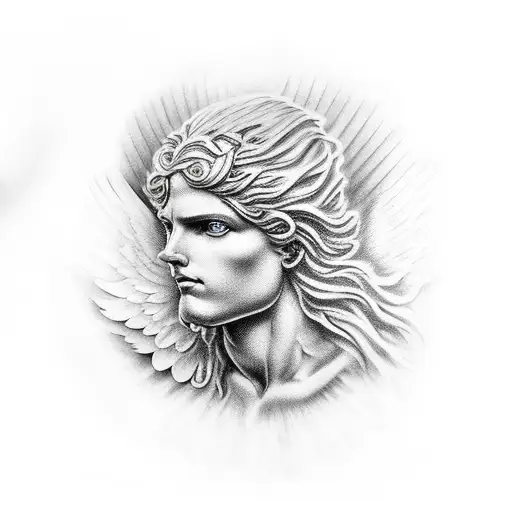 Biblical Angel With Eyes