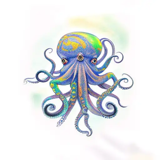Octopus In Color Unique