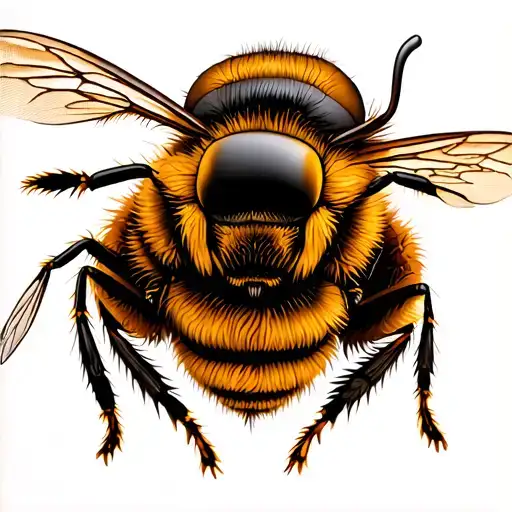 Bee With Trucker Cap