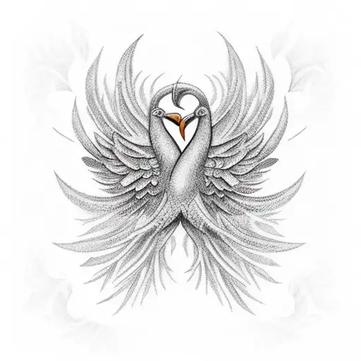 Tree Adn Phoenix Bird