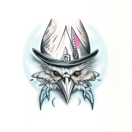 Bird Dressed As Witch