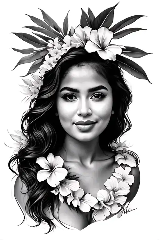 Hawaiian Women Posing