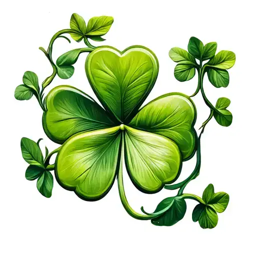 Shamrock With Vines