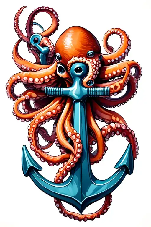 Octopus And An Anchor