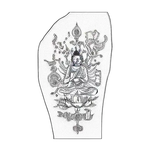 A Tattoo Of A Buddha
