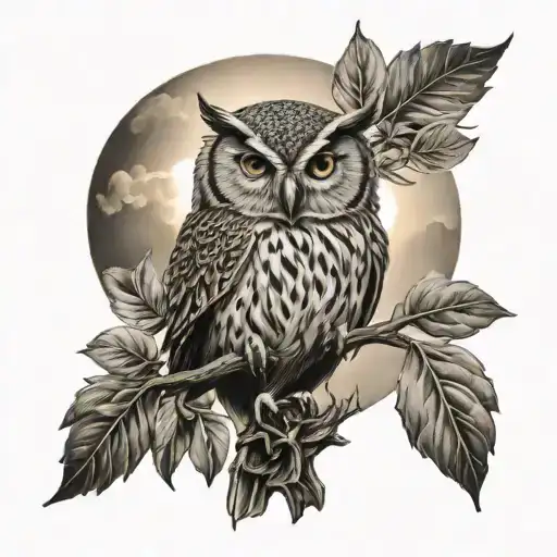 Sun Owl Cross