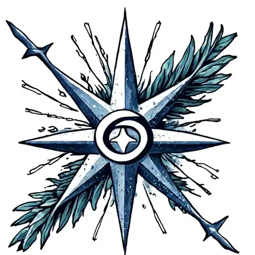 Southern Cross Star With Omega Symbol Incorporated