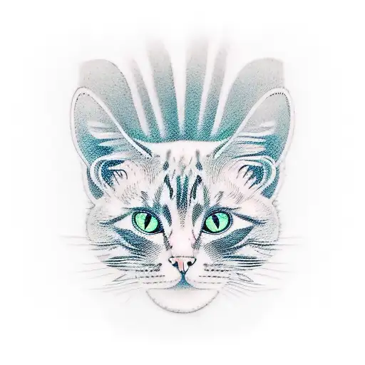 Cat Head Over Ekg Line