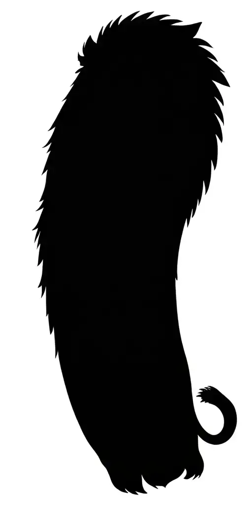 Lion Surrounded By Other Animals Of The Jungle