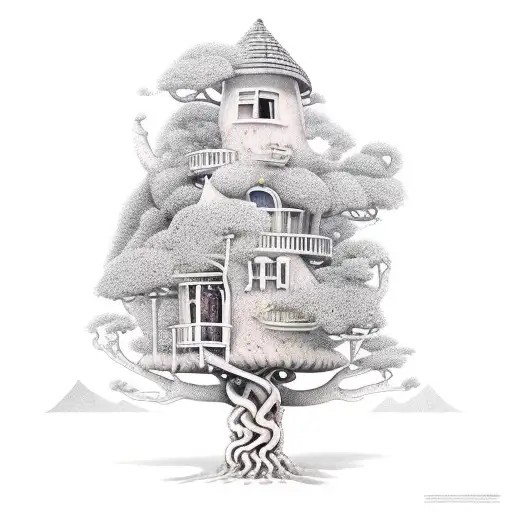 Beach Weed Tree House Burger