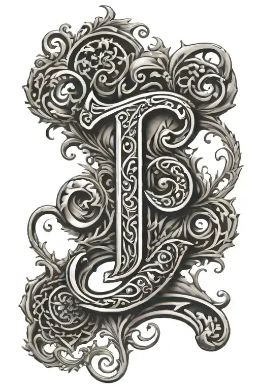 Initial J H Religious Symbols Incorporated Within Its Intricate Patterns