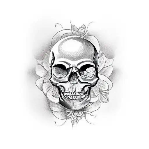 Skull And Beautiful Women