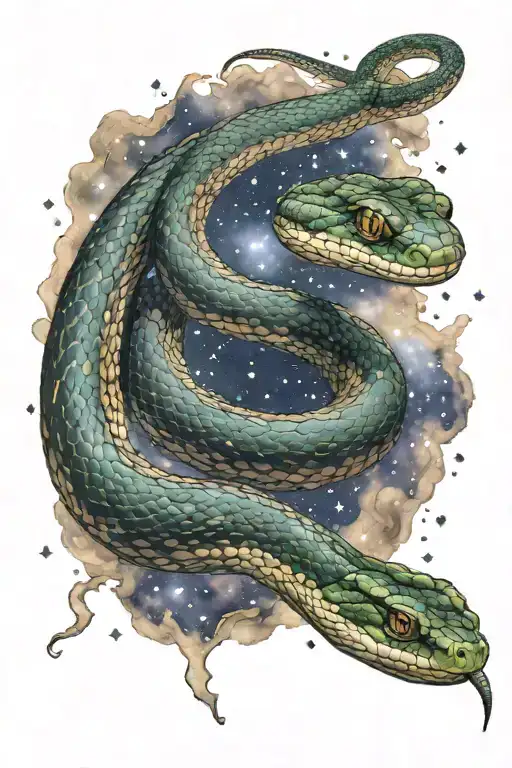 Snake Coming Out Of The Milky Way Galaxy