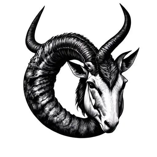 Capricorn Cancer Sign Tattoo W 0609