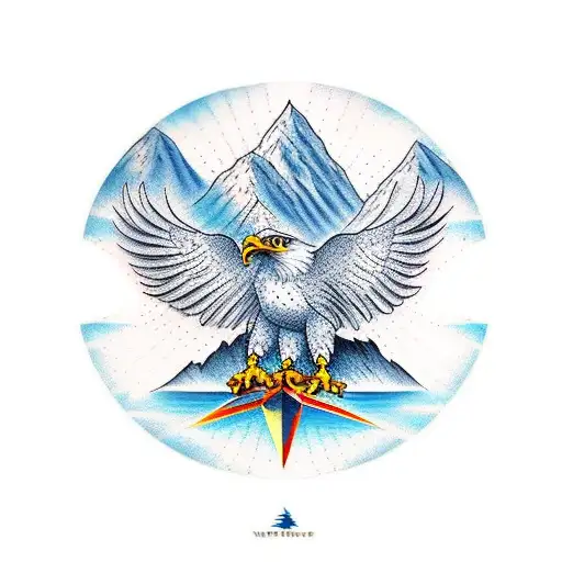 Eagle Compass Mountains Creek