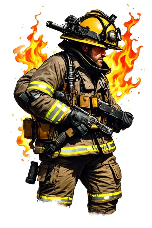 French Firefighter Action