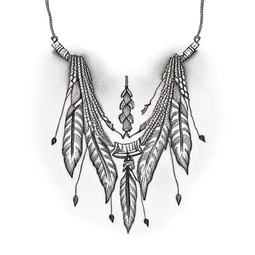 Native American Plant Necklace