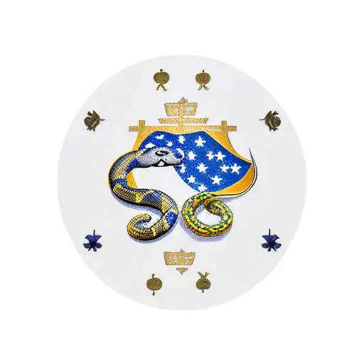 Nd Eureka Flag With Snake Skin Backround