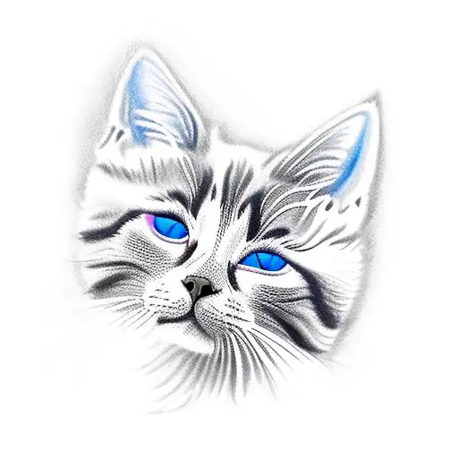 Cat With Blue Eyes