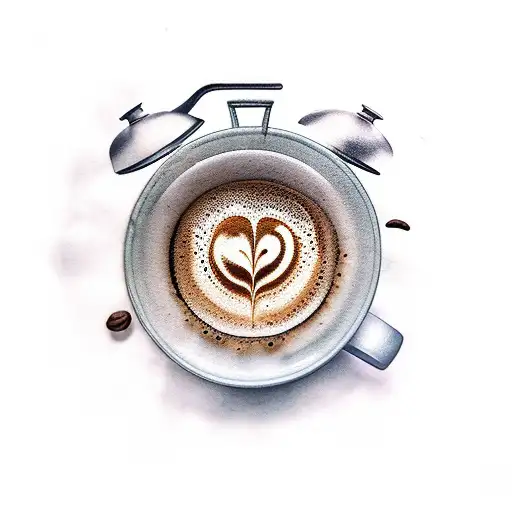 A Cup Of Coffee On A Huge Pile Of Ancient Books