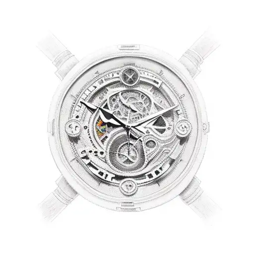 Watch With Hourglass