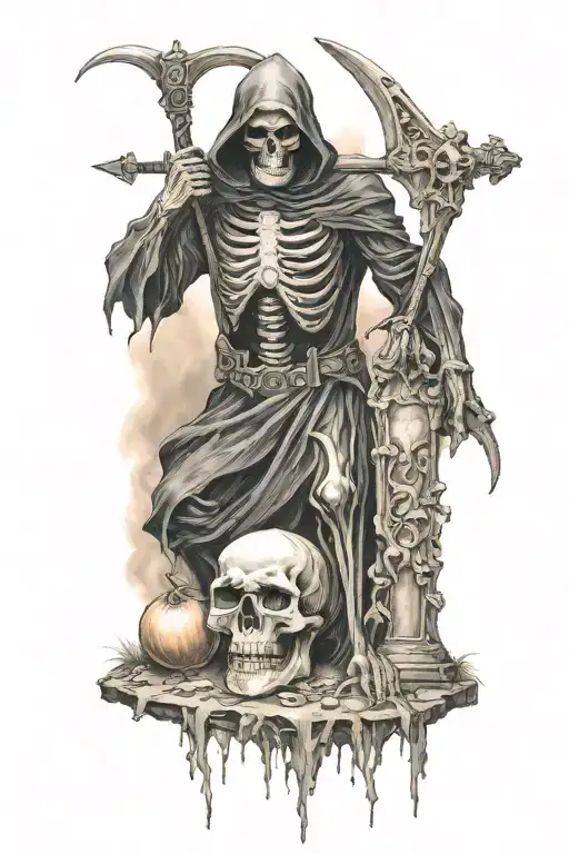 Grim Reaper Graveyard Death