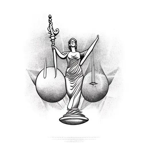 Lady Justice In Space