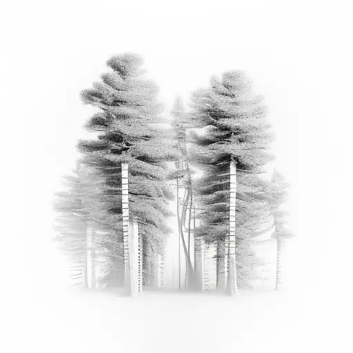 A Surreal Composition Of A Forest Made Entirely Of Bones