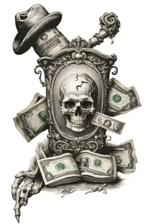 Family Over Fortune With Money Burning In Da Back Ground