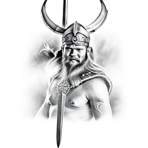 Viking Warrior Upper Arm Half-sleeve