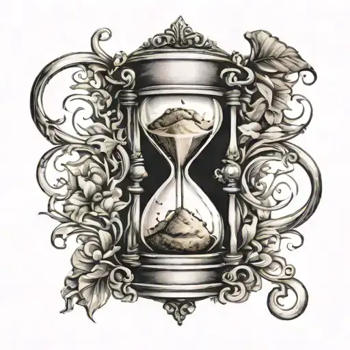 Hourglass With Heart