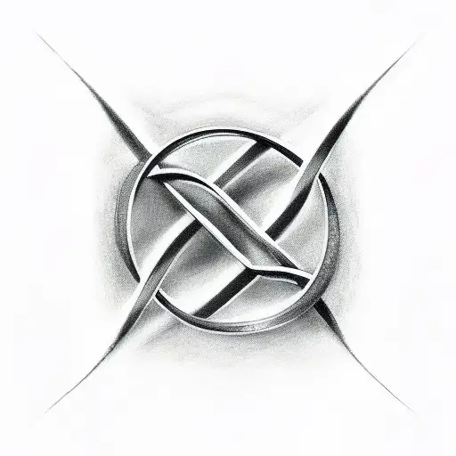 Infinity Symbol With Letter V