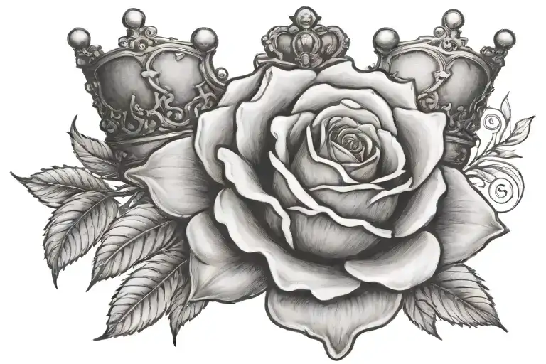 The Name Tammy With A Crown On Top And A Rose On It