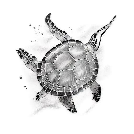 Sea Turtle And Killer Whale