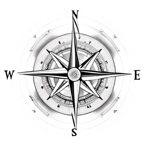 A Compass With A Guitar As The Needle