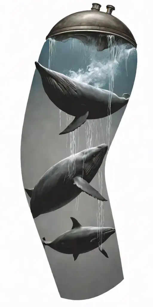 Tardis Helping A Falling Sperm Whale